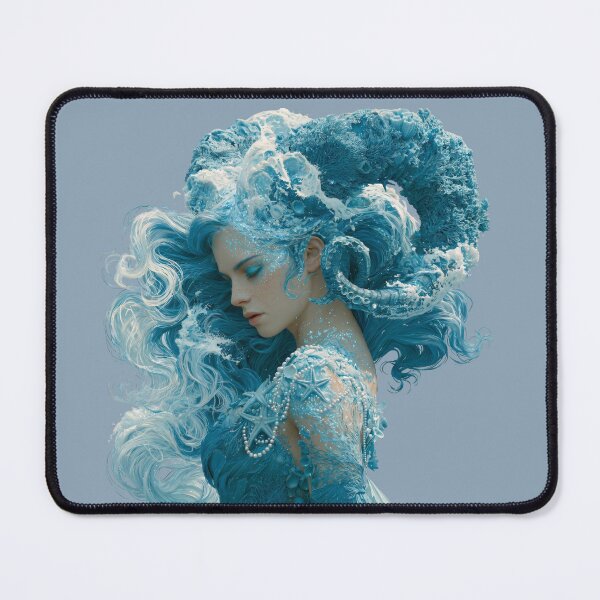 Item preview, Ocean Goddess of the Coral Reef designed and sold by MythicMood.