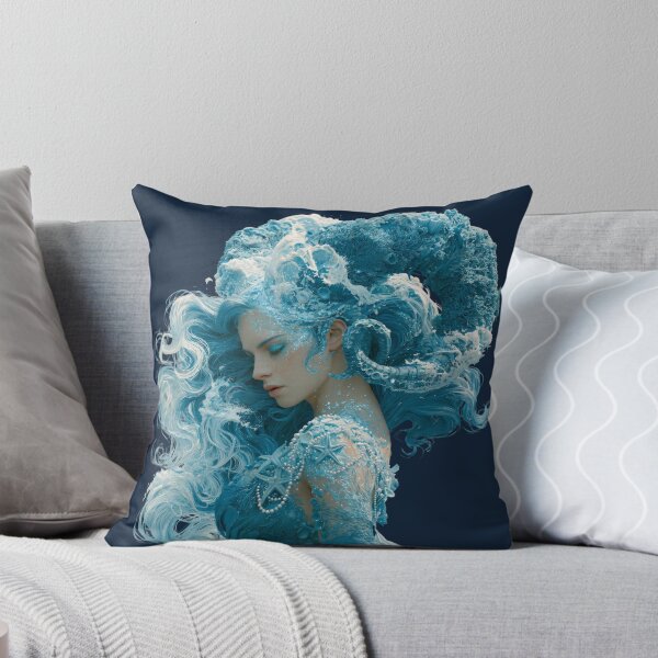 Item preview, Ocean Goddess of the Coral Reef designed and sold by MythicMood.