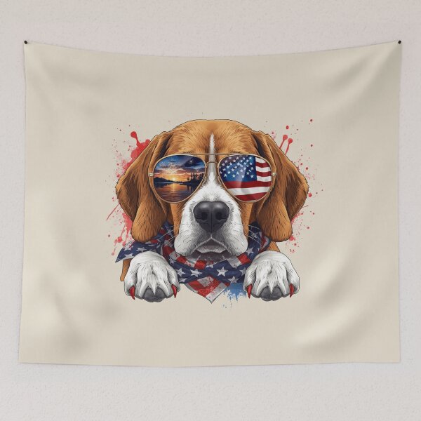 Item preview, PATRIOTIC BEAGLE designed and sold by BKDIGITALSHOP.