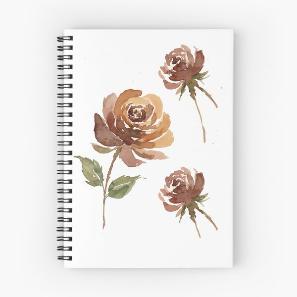 Item preview, Minimalist Autumn Roses Watercolor designed and sold by wissal.studio.
