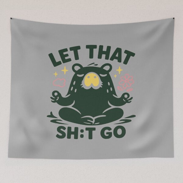 Item preview, Let That Stuff Go Funny Meditating Capybara Yoga designed and sold by MavtM.