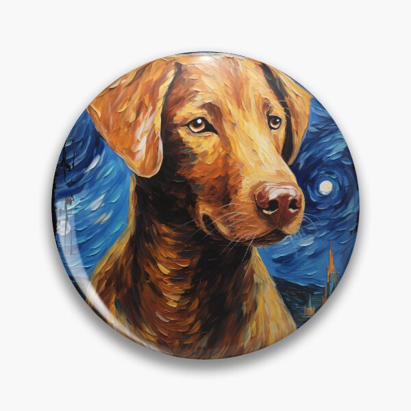 Item preview, Funny Chesapeake Bay Retriever Starry Night Illustration Mom Dad Kids designed and sold by rafaeltto.