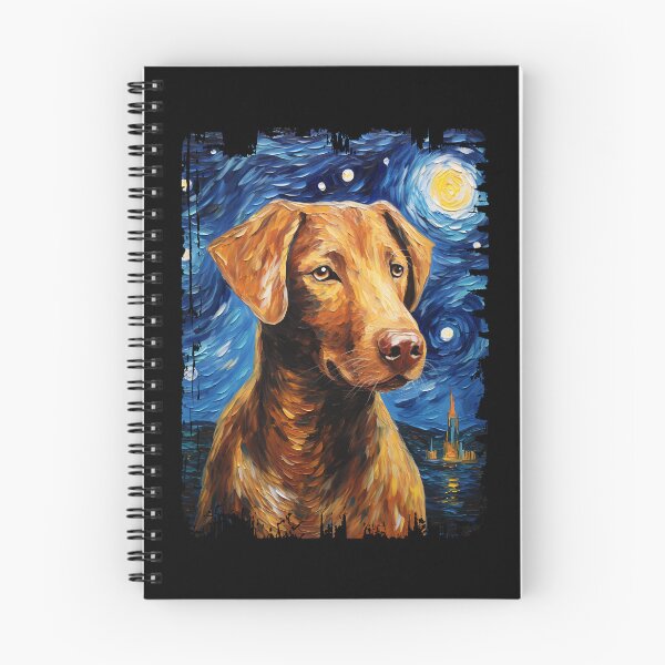 Item preview, Funny Chesapeake Bay Retriever Starry Night Illustration Mom Dad Kids designed and sold by rafaeltto.