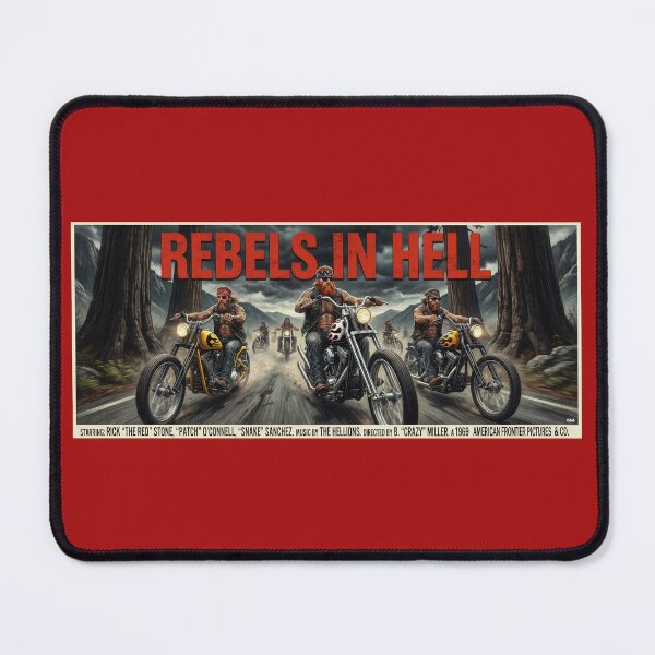 Item preview, MOVIE POSTER REBELS IN HELL 1969 designed and sold by VERYOLDROAD BY AXTON BROWNING .