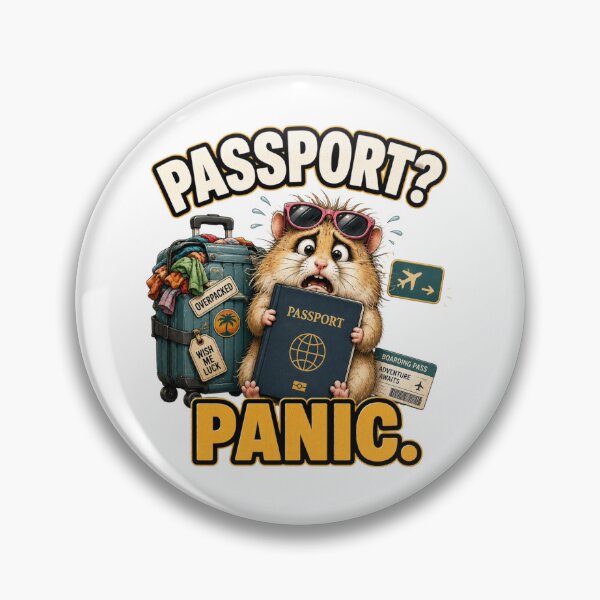 Item preview, Hamster Passport Panic Funny Travel Gift designed and sold by Gentlestate.