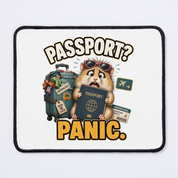Item preview, Hamster Passport Panic Funny Travel Gift designed and sold by Gentlestate.