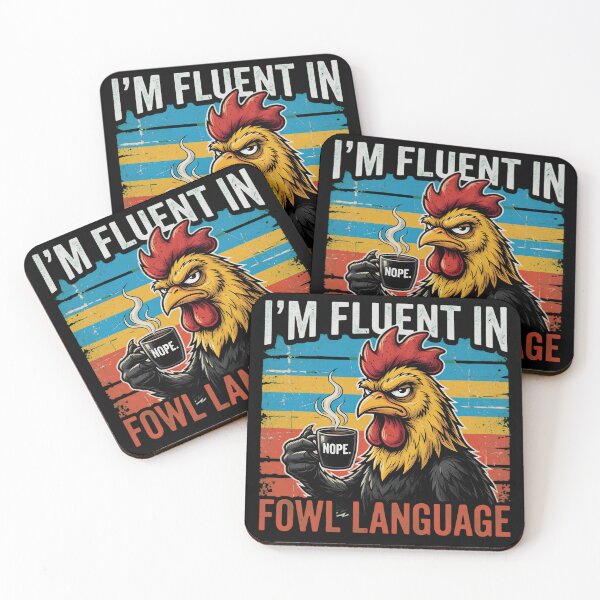 Item preview, I'm Fluent in Fowl Language Rooster Coffee designed and sold by TshirtsOnline-.