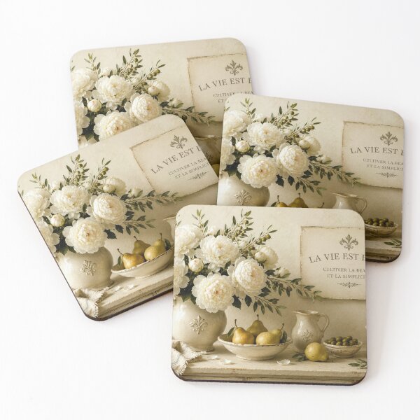 Item preview, French Country Peonies designed and sold by ArtbyValks.