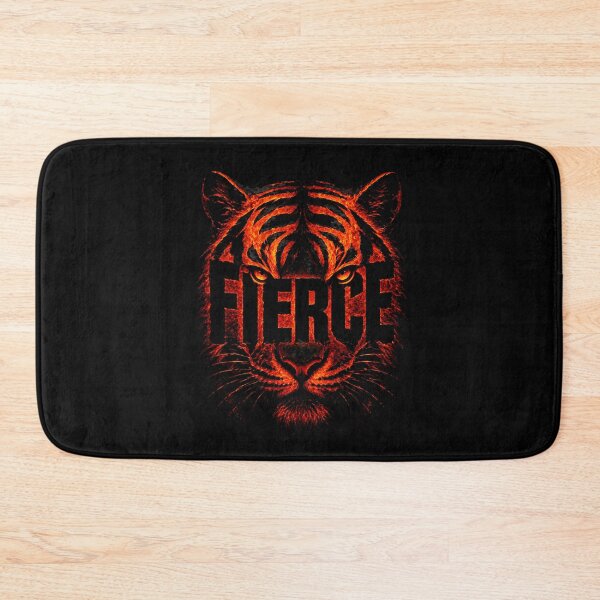 Item preview, FIERCE — Fire Lava Tiger Face Bold Graphic T-Shirt & Art Print | Wild Animal Design designed and sold by AbderraimArt.