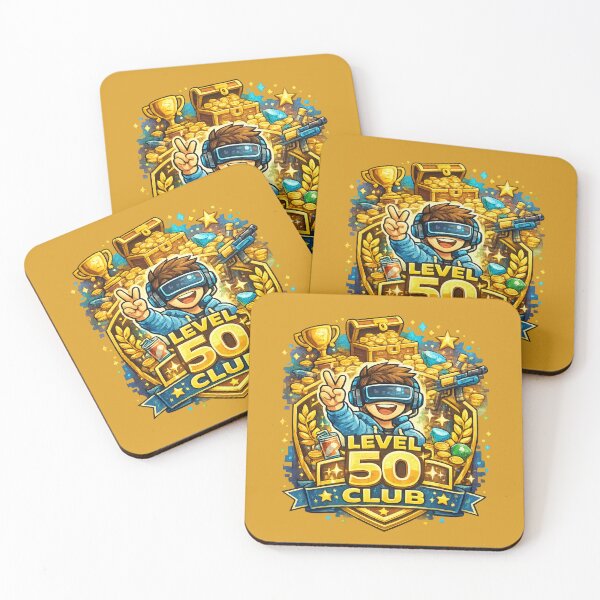 Item preview, Level 50 Club Rec Room Gamer Sticker | VR Gaming Virtual Reality Paintball & Dodgeball Player Badge designed and sold by mocci10.