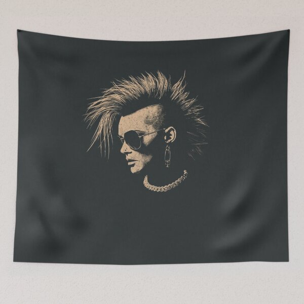 Item preview, Punk Mohawk Girl Aviator Sunglasses designed and sold by ERODED SELF.