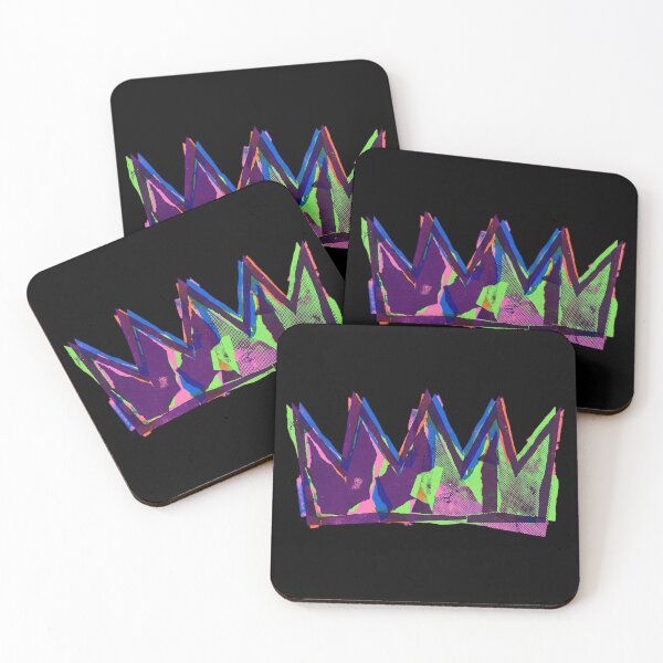 Item preview, Glitch Crown - Neon Risograph Royalty designed and sold by FoxLab Studio.
