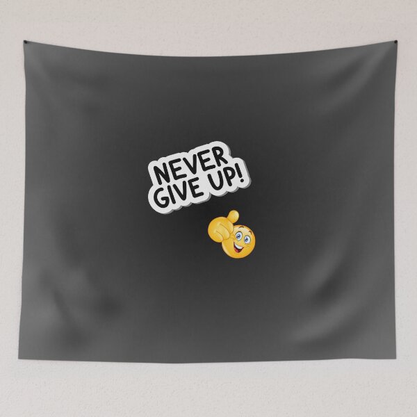 Item preview, NEVER GIVE UP designed and sold by EDUCATION & FESTIVAL.