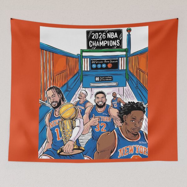 Item preview, Brunson,Anunoby,Towns,Hart and Bridges For New York Basketball NBA 2026 Champios designed and sold by tayjeffrey61.