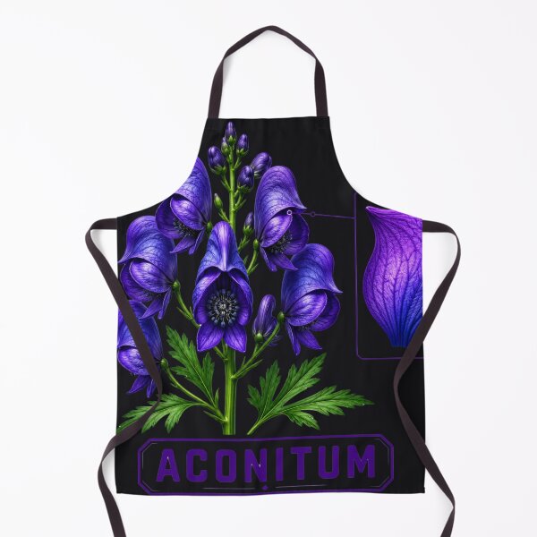 Item preview, Vibrant Dark Botanical Wolfsbane Anatomy designed and sold by MarVan-Prints.