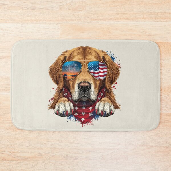 Item preview, PATRIOTIC GOLDEN RETRIEVER designed and sold by BKDIGITALSHOP.