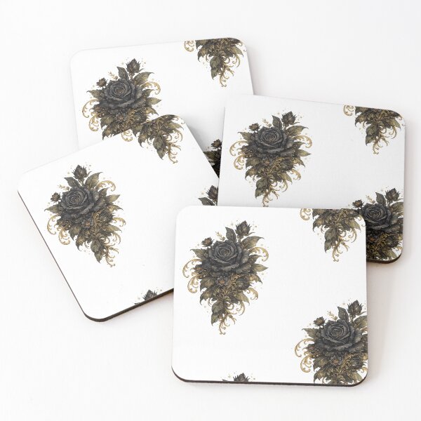 Item preview, Flor negra e dourada designed and sold by pedropereira19.