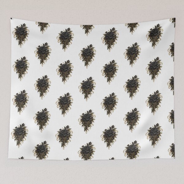 Item preview, Flor negra e dourada designed and sold by pedropereira19.
