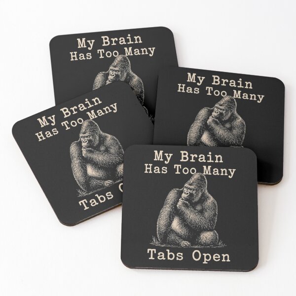 Item preview, Funny ADHD My Brain Has Too Many Tabs Open Office Meme designed and sold by PatelCarol.