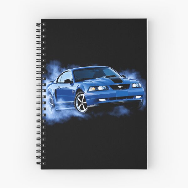 Item preview, 2003 Ford Mustang Mach 1 – Azure Blue New Edge Muscle Car Art designed and sold by Stinky Lincy's Apparel Company.