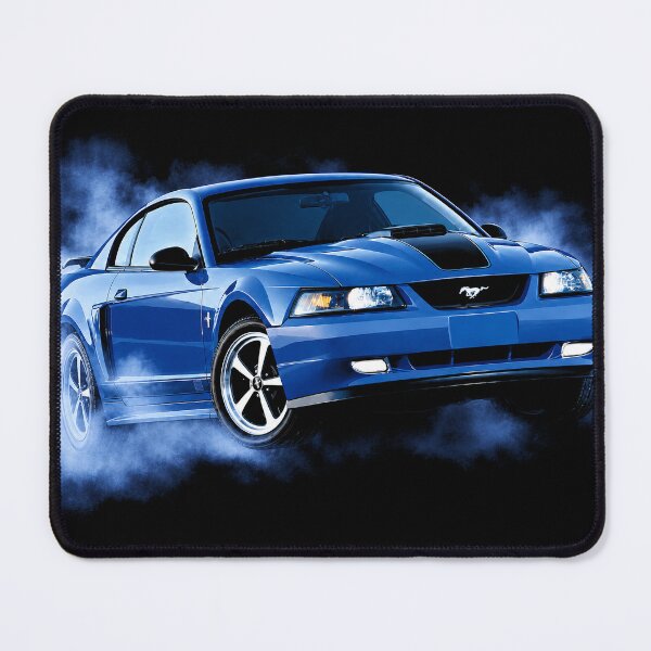 Item preview, 2003 Ford Mustang Mach 1 – Azure Blue New Edge Muscle Car Art designed and sold by Stinky Lincy's Apparel Company.