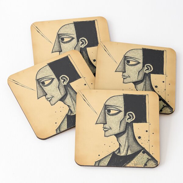 Item preview, Modern Art Portrait #1 designed and sold by DroneWorks Creative.