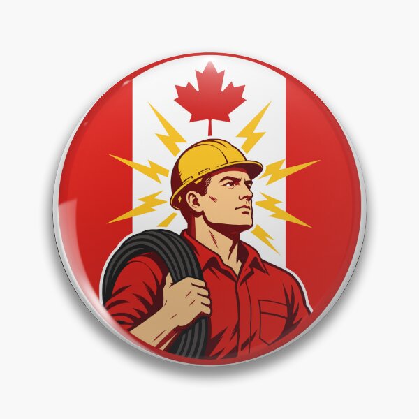 Item preview, Canadian Electrician CANADA Flag Icon designed and sold by soondoock.