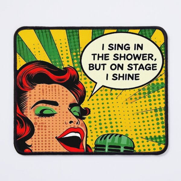 Item preview, Retro Pop Art Singer - International Music Day designed and sold by Art-Arcade6.