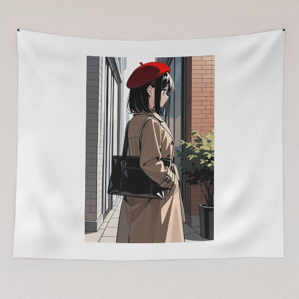 Item preview, Fashion - style woman beige trench designed and sold by AnimeShin.