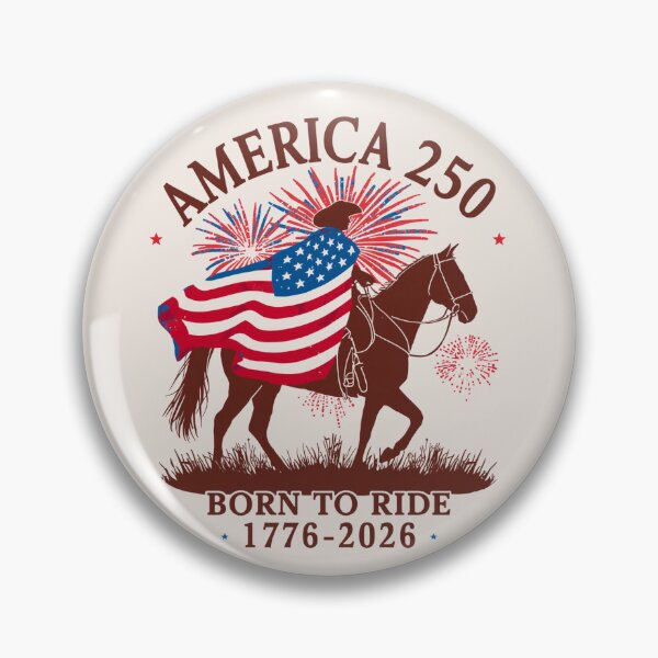 Item preview, America 250 Born to Ride – Patriotic Western Cowboy 4th of July designed and sold by BoldPowStudio.