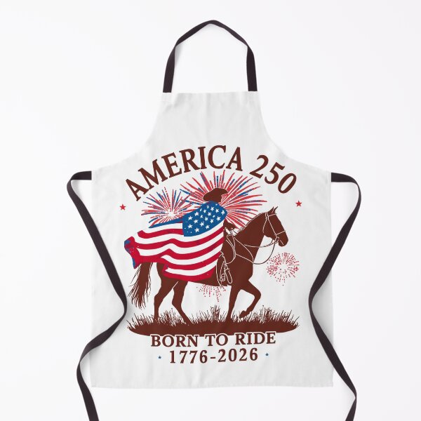 Item preview, America 250 Born to Ride – Patriotic Western Cowboy 4th of July designed and sold by BoldPowStudio.