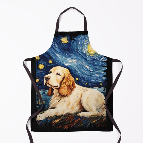 Item preview, Funny Clumber Spaniel Starry Night Illustration Mom Dad Kids designed and sold by rafaeltto.
