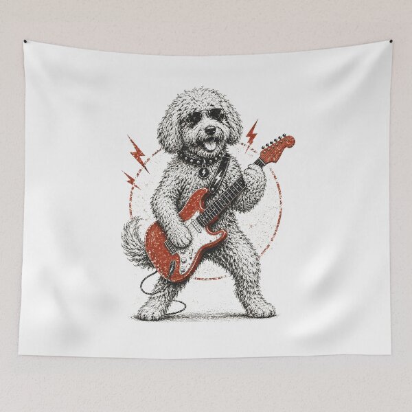 Item preview, Rock Goldendoodle Dog designed and sold by zoes-ink.