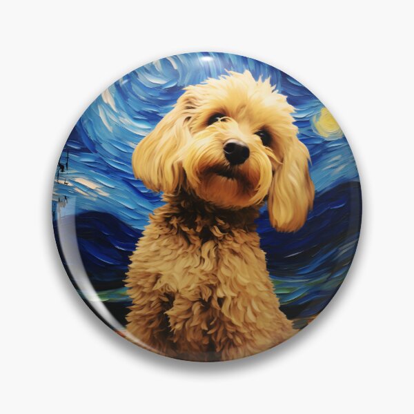 Item preview, Funny Cockapoo Starry Night Illustration Mom Dad Kids designed and sold by rafaeltto.
