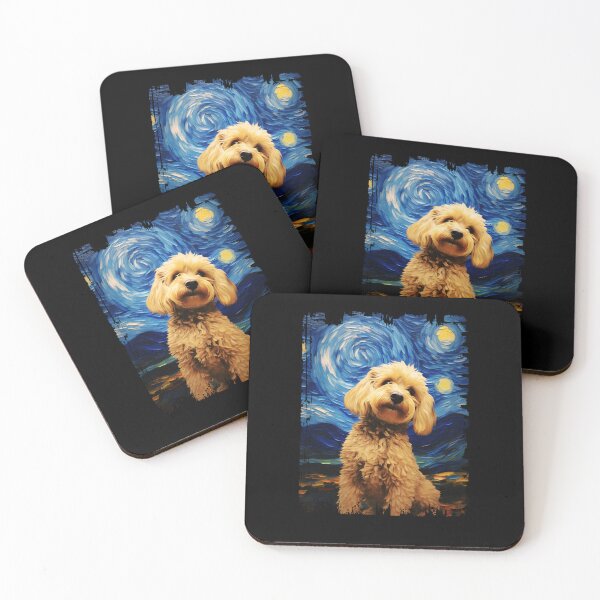 Item preview, Funny Cockapoo Starry Night Illustration Mom Dad Kids designed and sold by rafaeltto.