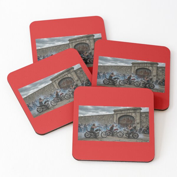 Item preview, BIKERS AWAIT THE RELEASE OF A MEMBER CARSON PRISON NEVADA 60S designed and sold by VERYOLDROAD BY AXTON BROWNING .