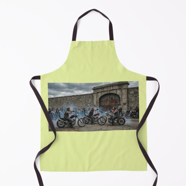 Item preview, BIKERS AWAIT THE RELEASE OF A MEMBER CARSON PRISON NEVADA 60S designed and sold by VERYOLDROAD BY AXTON BROWNING .