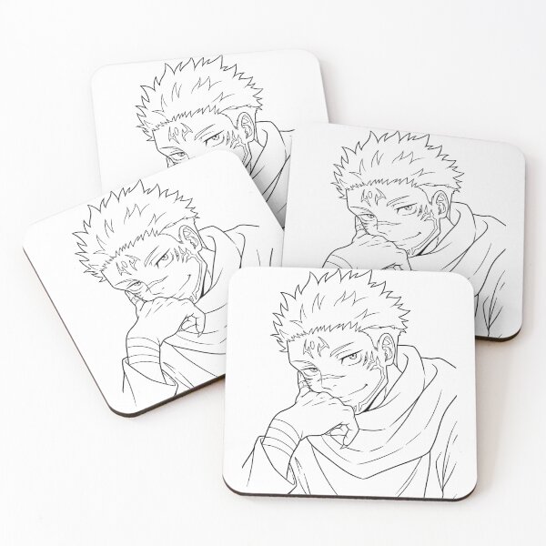 Item preview, Legendary Ryomen Sukuna Line Art | Jujutsu Kaisen Anime Character Illustration designed and sold by Fallen_Angel.