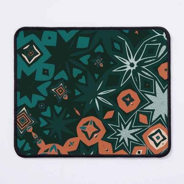Item preview, Mystic Geometry Pattern — Retro Green & Orange Design designed and sold by ArtByBoya.