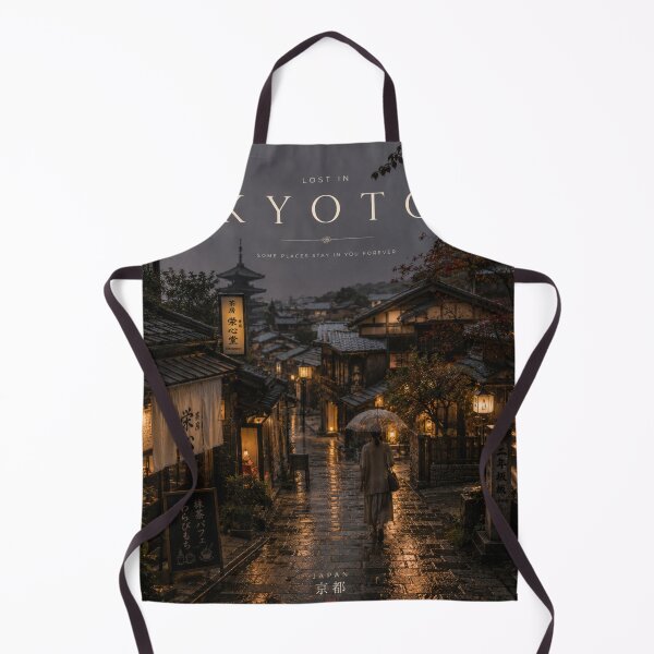 Item preview, Lost in Kyoto – Rainy Night Streets of Japan | Kyoto Travel Poster & Japanese Wall Art designed and sold by Inkora-Art.