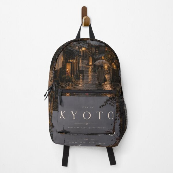 Item preview, Lost in Kyoto – Rainy Night Streets of Japan | Kyoto Travel Poster & Japanese Wall Art designed and sold by Inkora-Art.