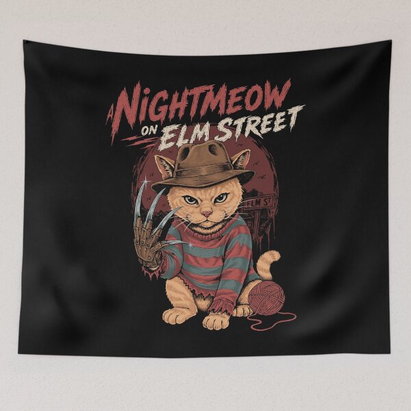 Item preview, Nightmeow on elm street designed and sold by fathi Illustration.