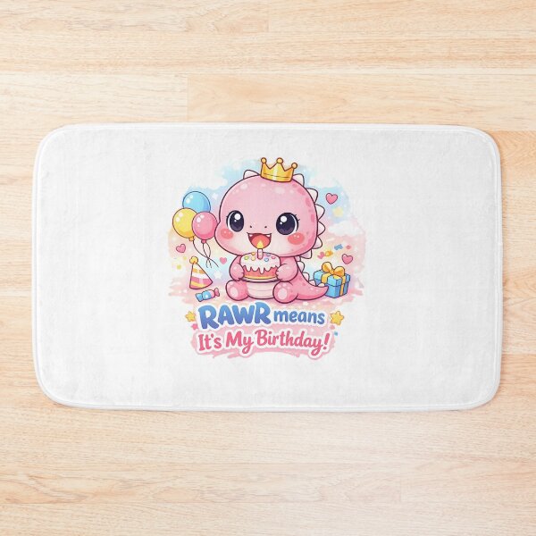 Item preview, Cute Pink Dinosaur Birthday Shirt Funny Kawaii Dino Party Design designed and sold by Celebrate & Sparkle.