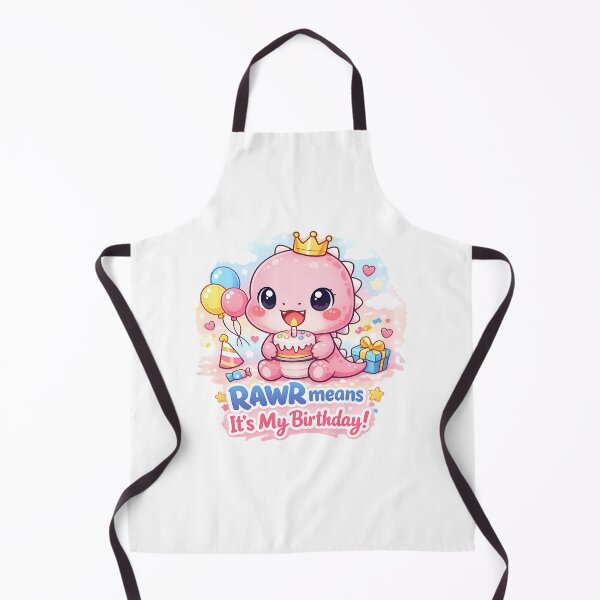Item preview, Cute Pink Dinosaur Birthday Shirt Funny Kawaii Dino Party Design designed and sold by Celebrate & Sparkle.