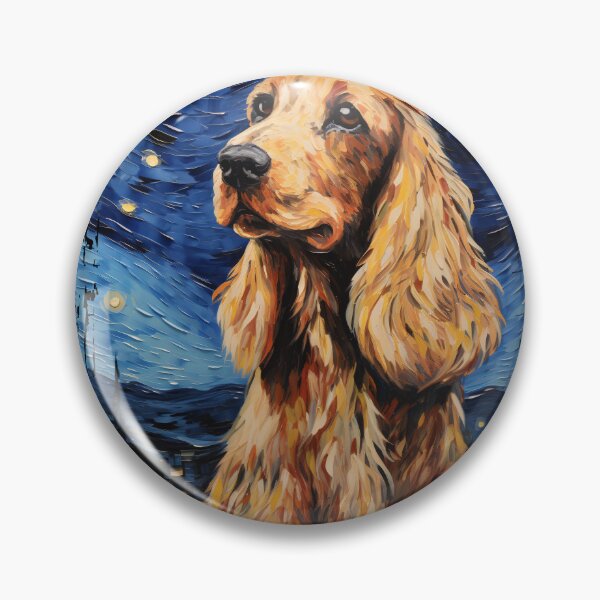 Item preview, Funny Cocker Spaniel Starry Night Illustration Mom Dad Kids designed and sold by rafaeltto.