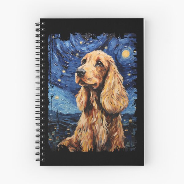Item preview, Funny Cocker Spaniel Starry Night Illustration Mom Dad Kids designed and sold by rafaeltto.