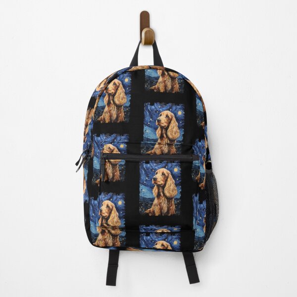 Item preview, Funny Cocker Spaniel Starry Night Illustration Mom Dad Kids designed and sold by rafaeltto.