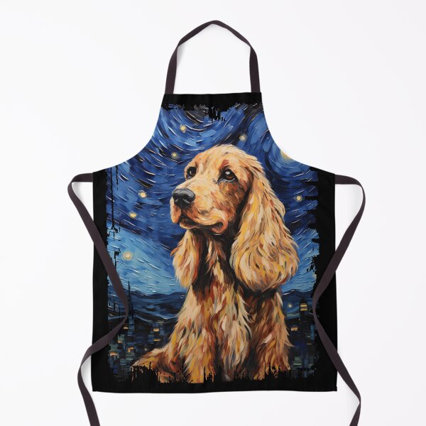 Item preview, Funny Cocker Spaniel Starry Night Illustration Mom Dad Kids designed and sold by rafaeltto.