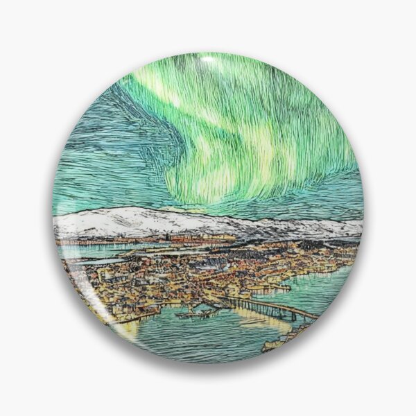 Item preview, Northern Lights (Aurora Borealis) over Tromsø designed and sold by sid1802.