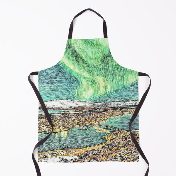 Item preview, Northern Lights (Aurora Borealis) over Tromsø designed and sold by sid1802.